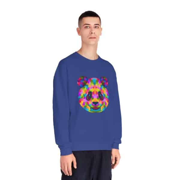 Colored Panda Unisex NuBlend® Crewneck Sweatshirt - Image 55