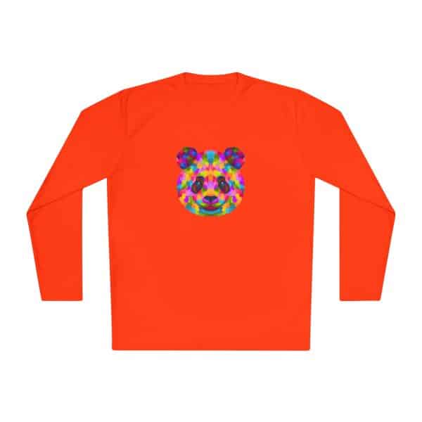 Colored Panda Unisex Lightweight Long Sleeve Tee - Image 9