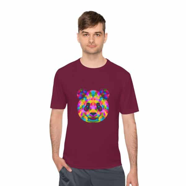 Colored Panda Unisex Moisture Wicking Tee - Image 47