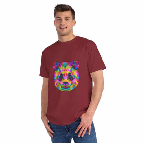 Colored Panda Organic Unisex Classic T-Shirt - Image 43