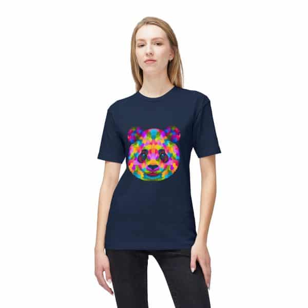 Colored Panda Unisex Midweight T-shirt, Made in US - Image 59