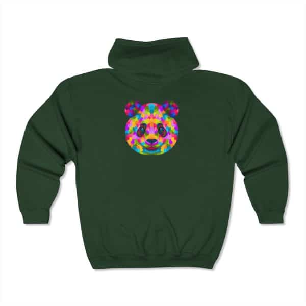 Colored Panda Unisex Heavy Blend™ Full Zip Hooded Sweatshirt - Image 14