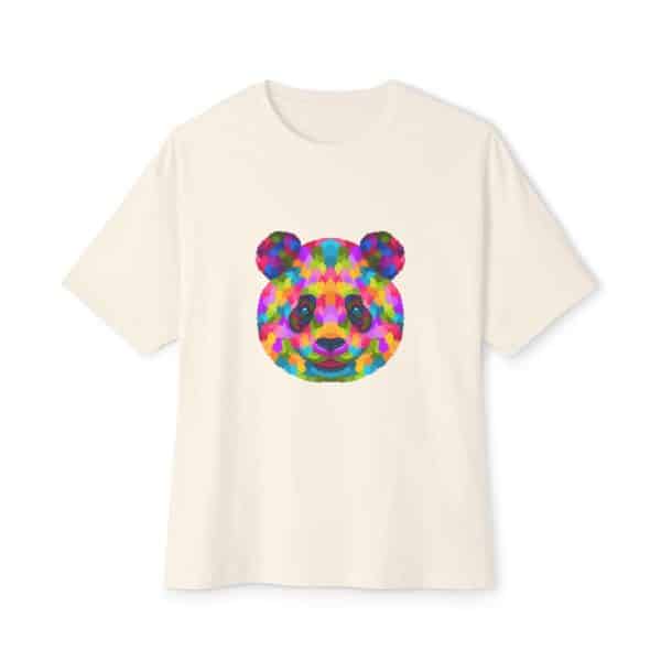 Colored Panda Unisex Oversized Boxy Tee - Image 13