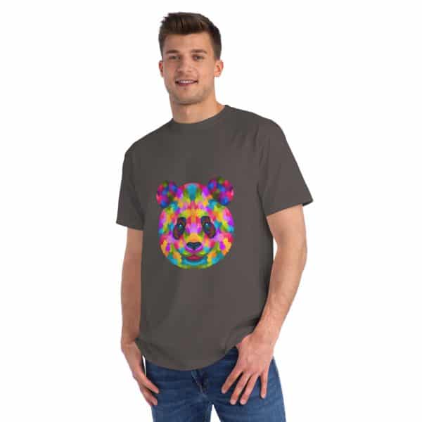 Colored Panda Organic Unisex Classic T-Shirt - Image 27