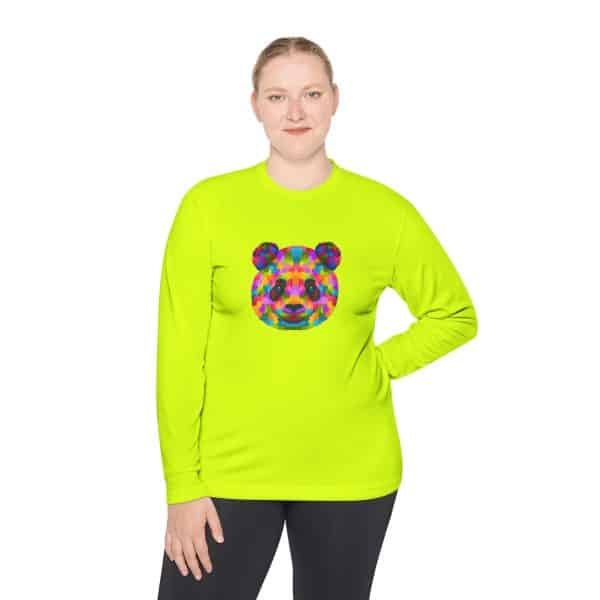 Colored Panda Unisex Lightweight Long Sleeve Tee - Image 40