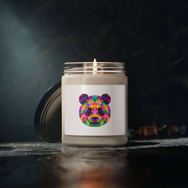 Colored Panda Scented Soy Candle, 9oz - Image 24