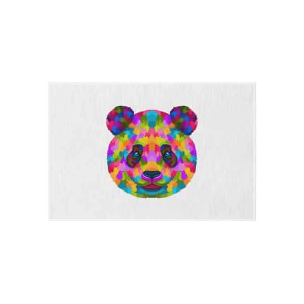 Colored Panda Outdoor Rug