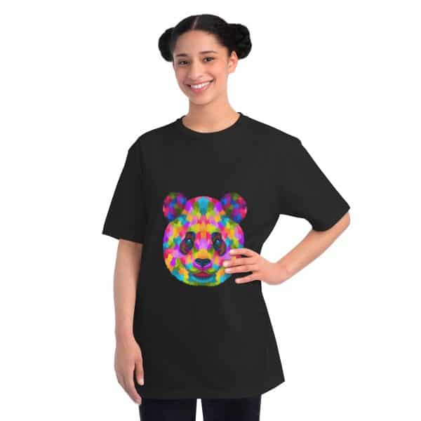 Colored Panda Organic Unisex Classic T-Shirt - Image 36