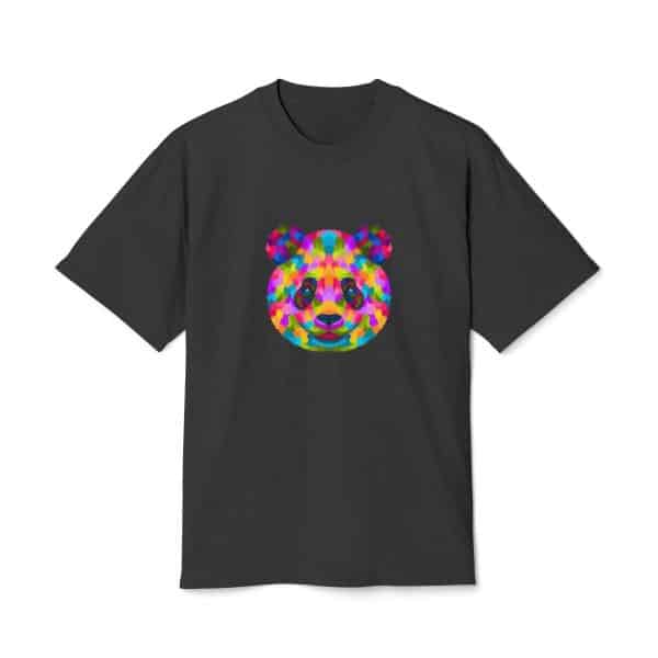 Colored Panda Unisex Heavy Faded Tee - Image 25