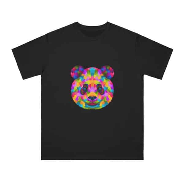 Colored Panda Organic Unisex Classic T-Shirt - Image 33