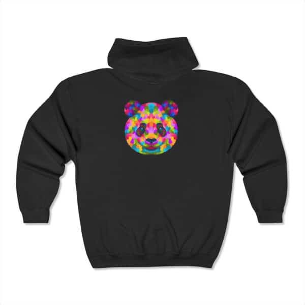 Colored Panda Unisex Heavy Blend™ Full Zip Hooded Sweatshirt - Image 6