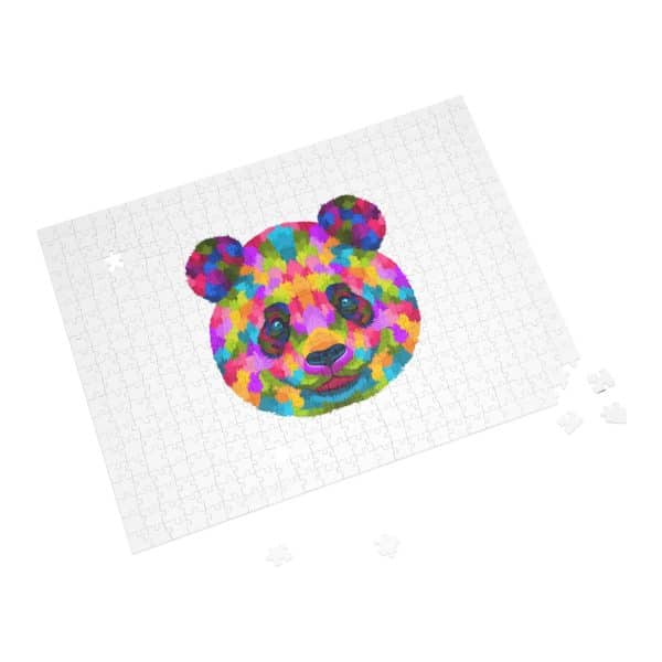 Colored Panda Puzzle (96, 252, 500, 1000-Piece) - Image 2