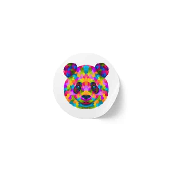 Colored Panda Round Sticker Label Rolls - Image 5