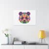 Colored Panda Classic Stretched Canvas - Image 67