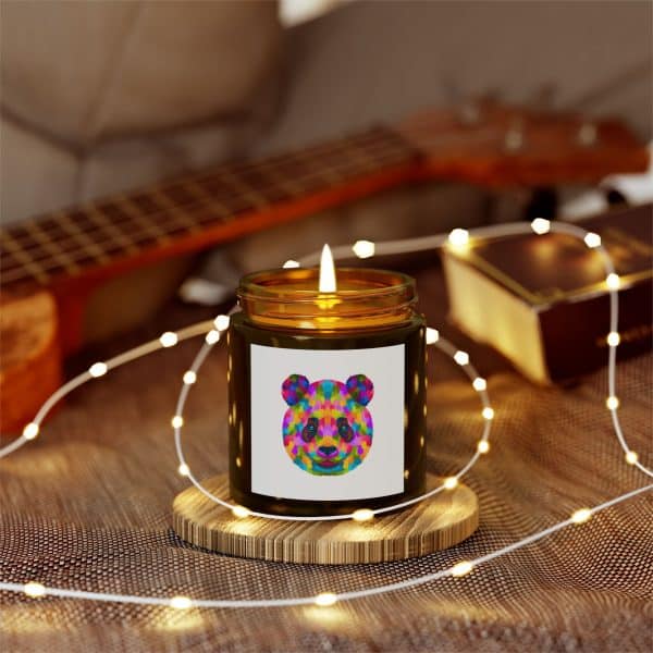 Colored Panda Scented Candles, Coconut Apricot Wax (4oz, 9oz) - Image 100