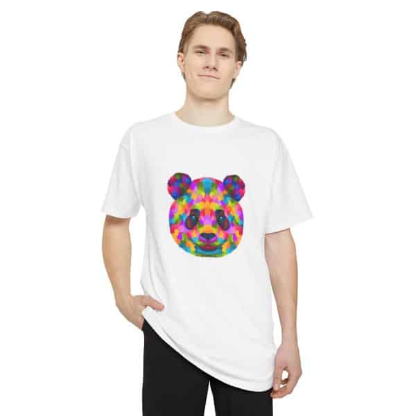 Colored Panda Unisex Long Body Urban Tee - Image 3