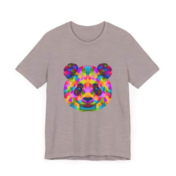 Colored Panda Unisex Jersey Short Sleeve Tee - Image 47