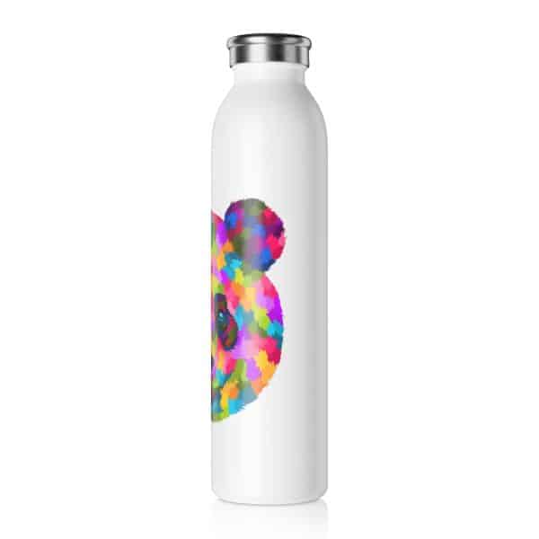 Colored Panda Slim Water Bottle - Image 3