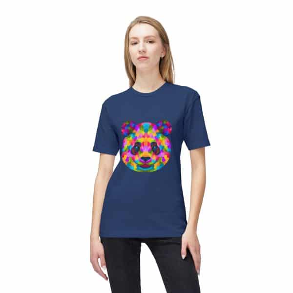 Colored Panda Unisex Midweight T-shirt, Made in US - Image 55