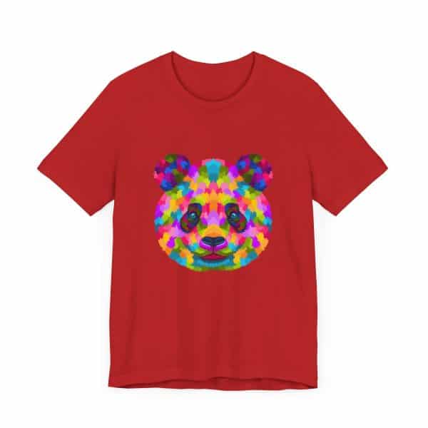 Colored Panda Unisex Jersey Short Sleeve Tee - Image 51