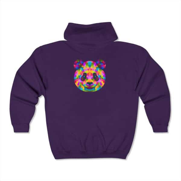 Colored Panda Unisex Heavy Blend™ Full Zip Hooded Sweatshirt - Image 26