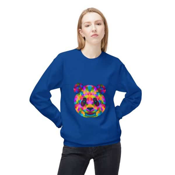 Colored Panda Unisex Midweight Softstyle Fleece Crewneck Sweatshirt - Image 47