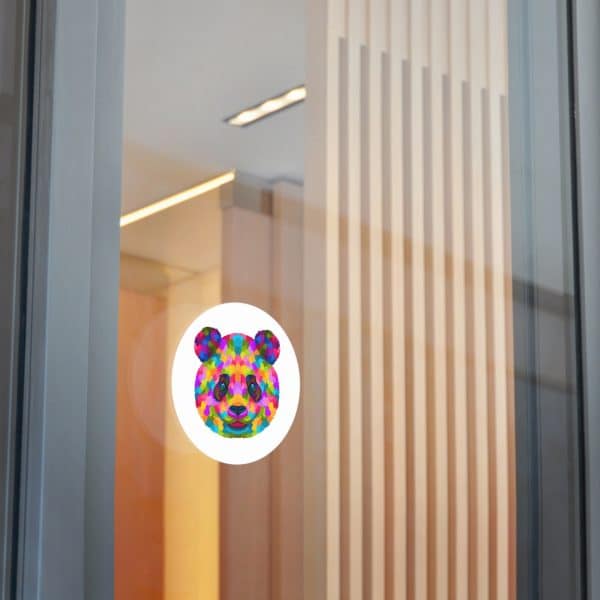 Colored Panda Round Vinyl Stickers - Image 11