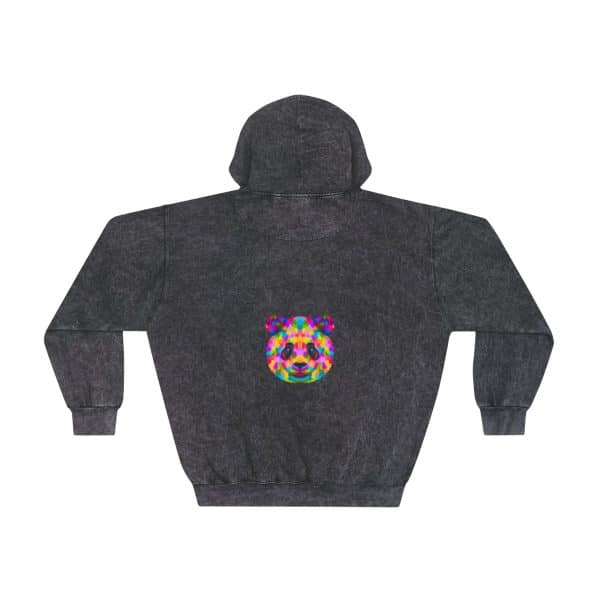 Colored Panda Unisex Mineral Wash Hoodie - Image 6