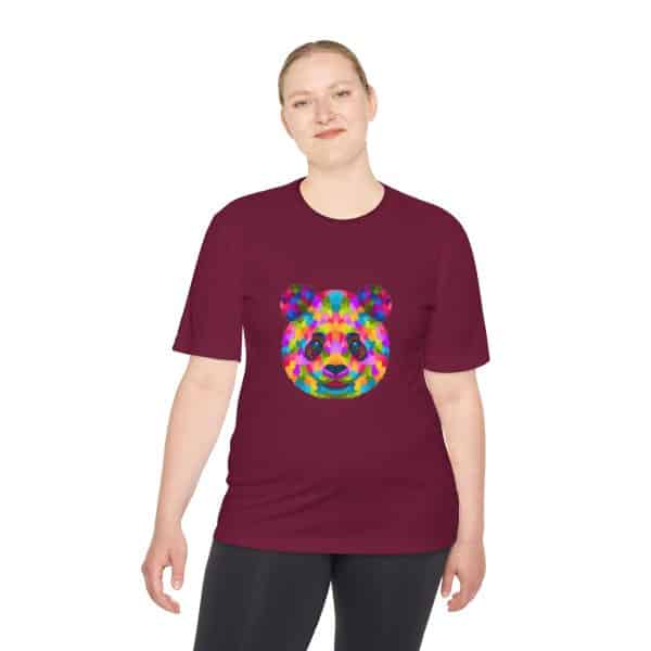 Colored Panda Unisex Moisture Wicking Tee - Image 48