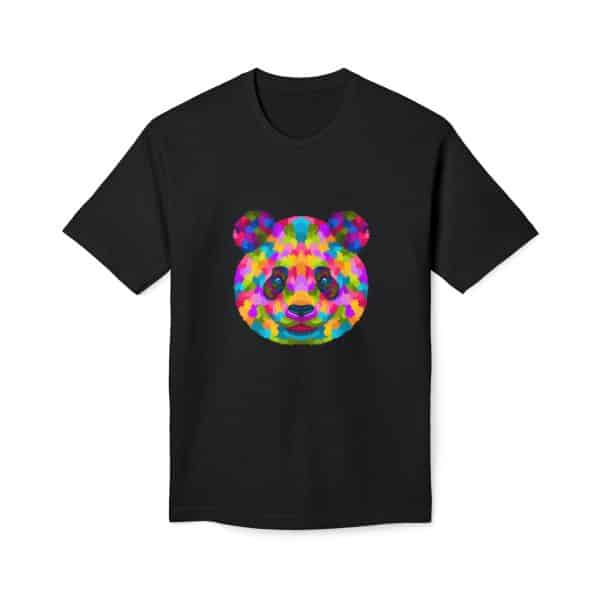 Colored Panda Unisex Midweight T-shirt, Made in US - Image 13