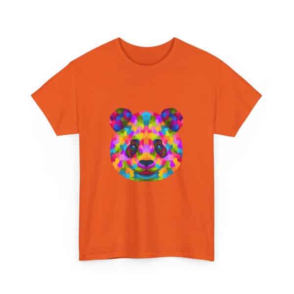 Colored Panda Unisex Heavy Cotton Tee - Image 31