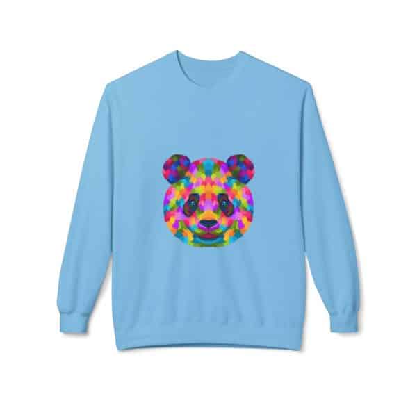 Colored Panda Unisex Midweight Softstyle Fleece Crewneck Sweatshirt - Image 33