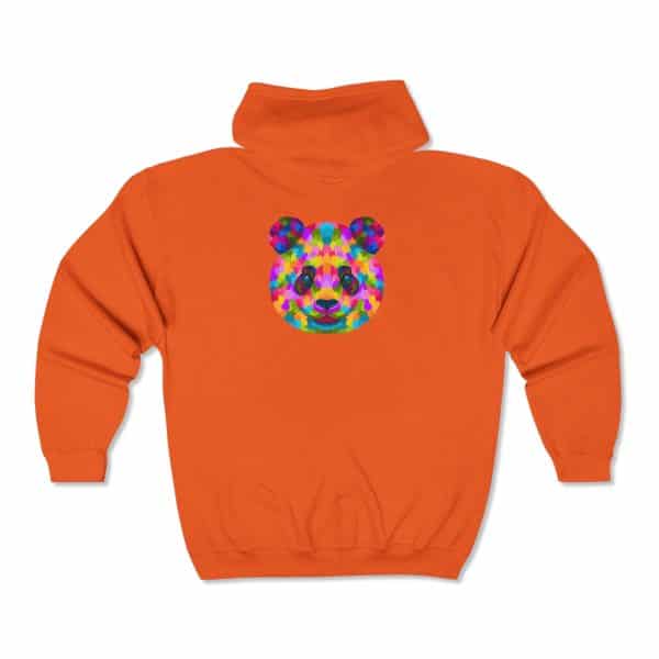 Colored Panda Unisex Heavy Blend™ Full Zip Hooded Sweatshirt - Image 10