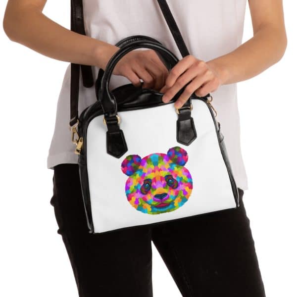 Colored Panda Shoulder Handbag - Image 4