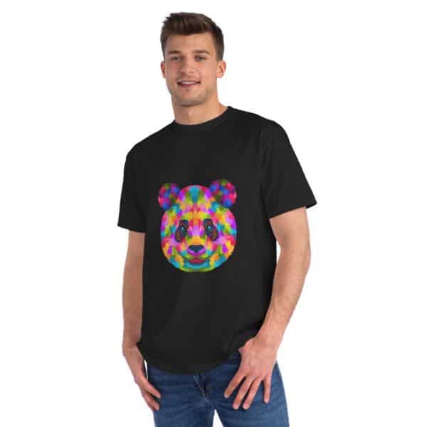 Colored Panda Organic Unisex Classic T-Shirt - Image 35