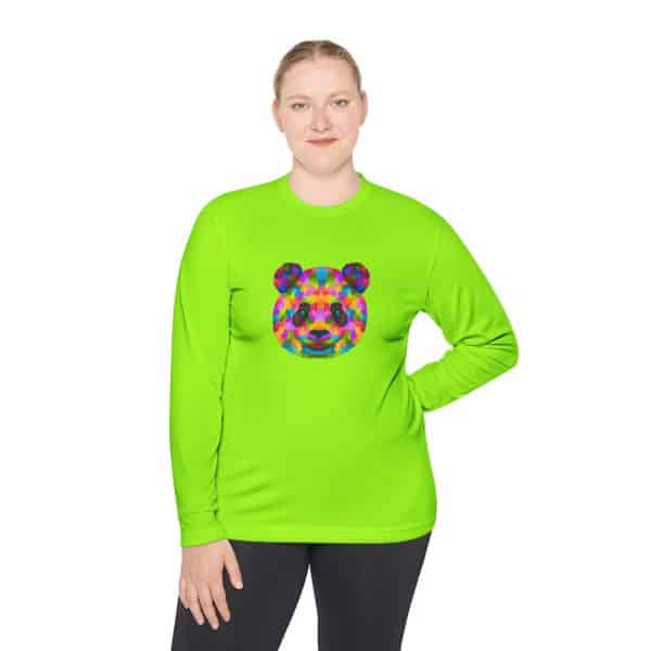 Colored Panda Unisex Lightweight Long Sleeve Tee - Image 44