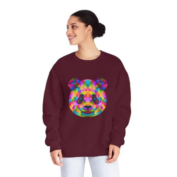 Colored Panda Unisex NuBlend® Crewneck Sweatshirt - Image 60