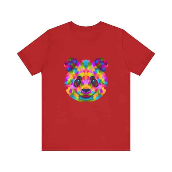 Colored Panda Unisex Jersey Short Sleeve Tee - Image 49