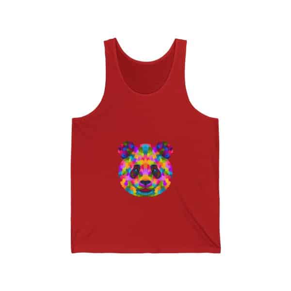 Colored Panda Unisex Jersey Tank - Image 17