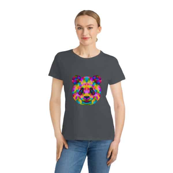 Colored Panda Organic Women's Classic T-Shirt - Image 12