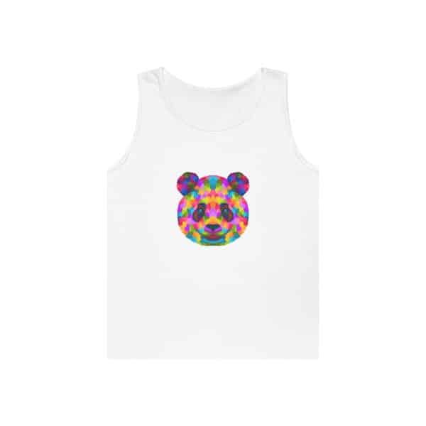 Colored Panda Unisex Heavy Cotton Tank Top