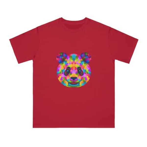 Colored Panda Organic Unisex Classic T-Shirt - Image 37