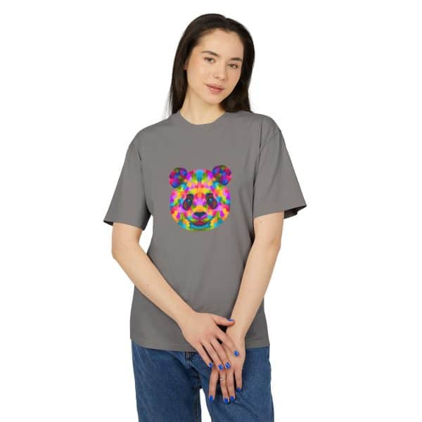 Colored Panda Unisex Heavy Faded Tee - Image 11