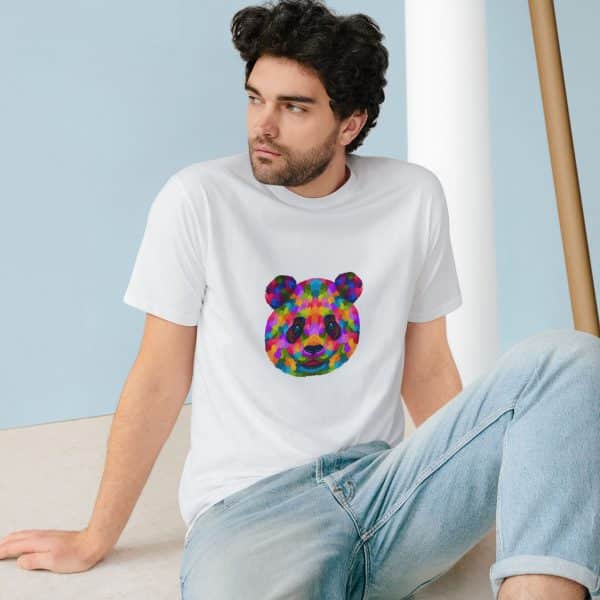 Colored Panda Organic Staple T-shirt - Image 4