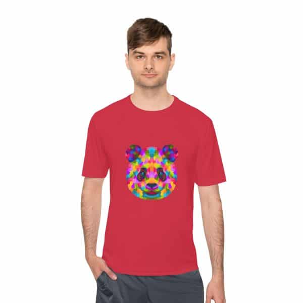 Colored Panda Unisex Moisture Wicking Tee - Image 43