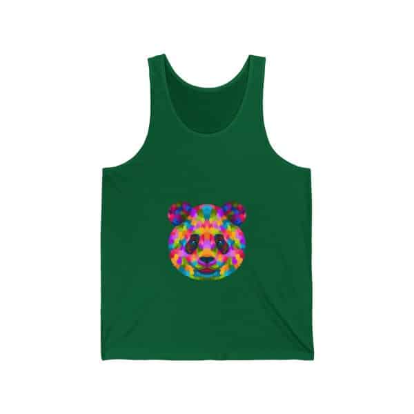 Colored Panda Unisex Jersey Tank - Image 9