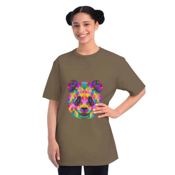 Colored Panda Organic Unisex Classic T-Shirt - Image 4