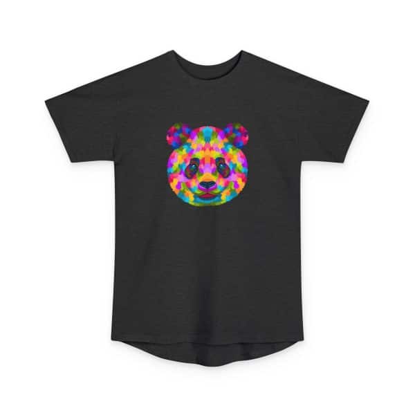 Colored Panda Unisex Long Body Urban Tee - Image 17