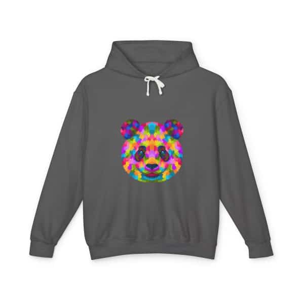 Colored Panda Unisex Lightweight Hooded Sweatshirt - Image 21