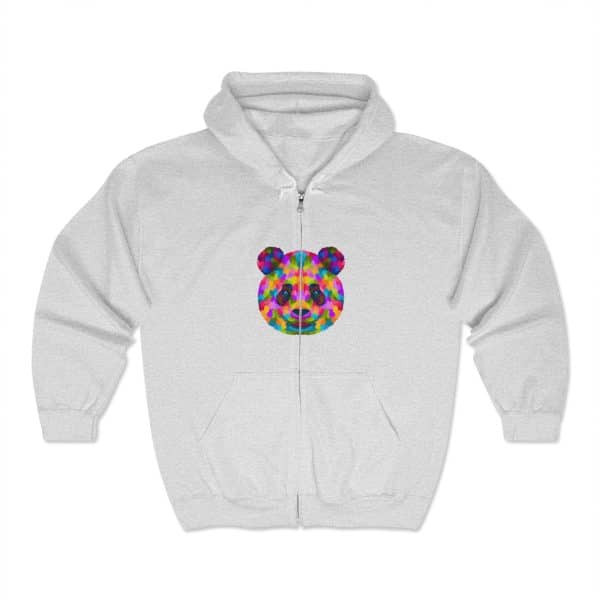 Colored Panda Unisex Heavy Blend™ Full Zip Hooded Sweatshirt - Image 3